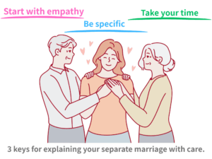 別居婚を説明するときに大切にしたい3つの姿勢